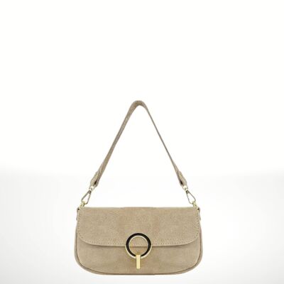 Nuria 250305 Suede Leather Bag