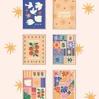 Pack découverte affiches spécial Summer ☀️ (6 planches de tatoos offertes !)