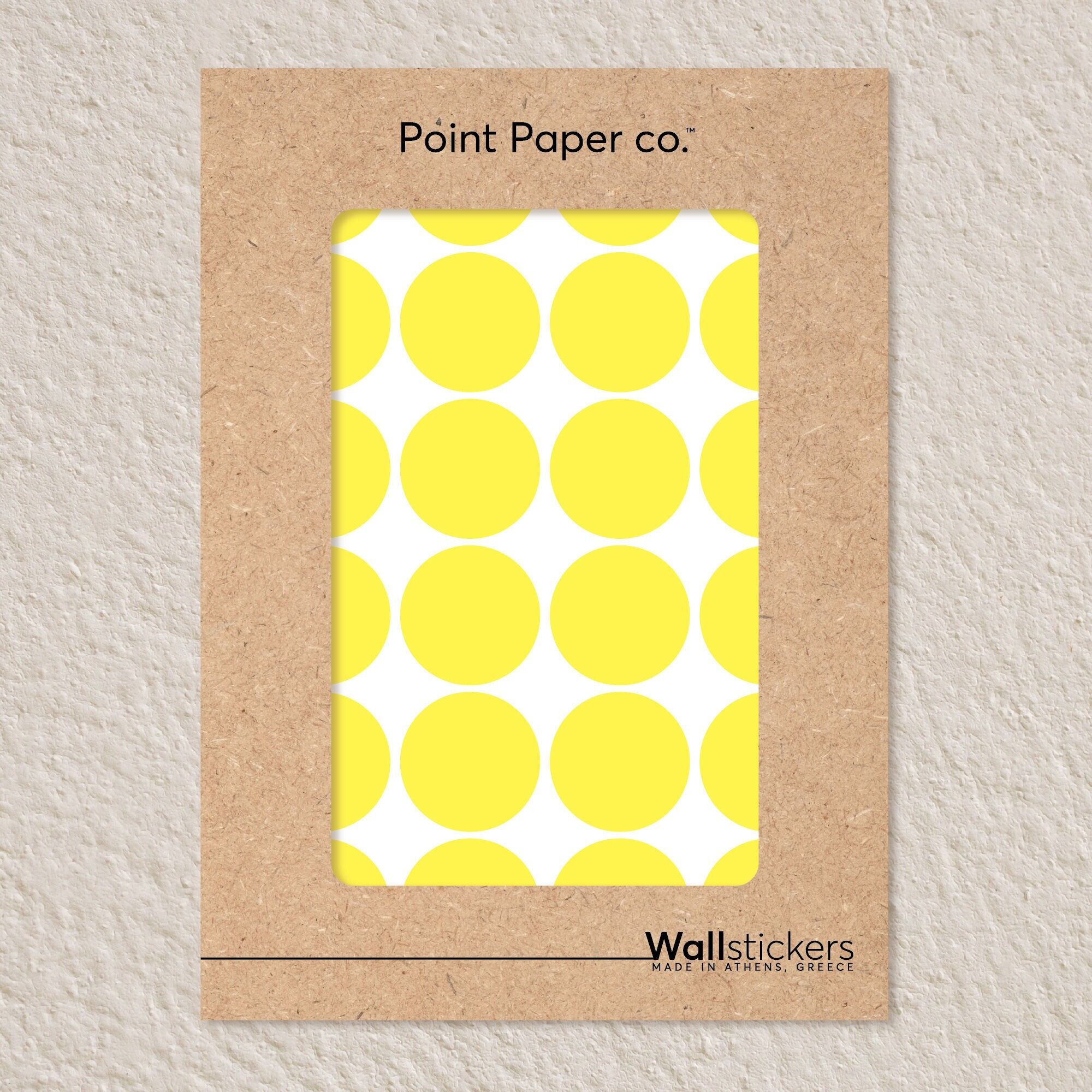 Vinilos decorativos de lunares amarillos – Desmontables – Juego de 24 – 4 cm