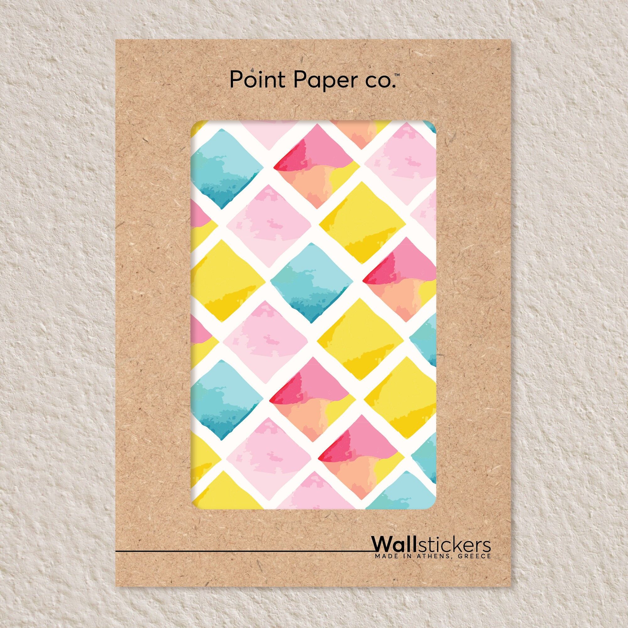 Calcomanías de pared de rombos extraíbles (juego de 28)