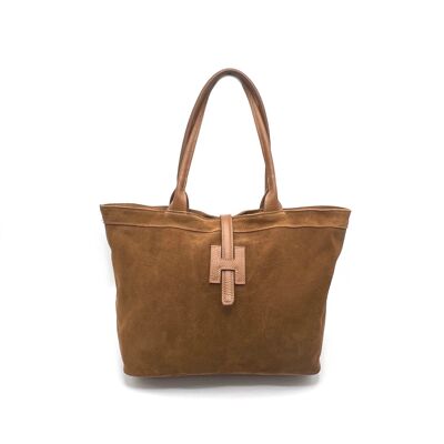 Bolso bandolera de piel ante, Made in Italy, art.112626