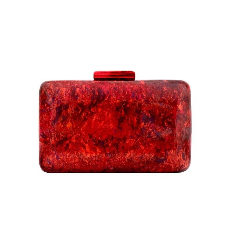 Pochette in marmo rosso