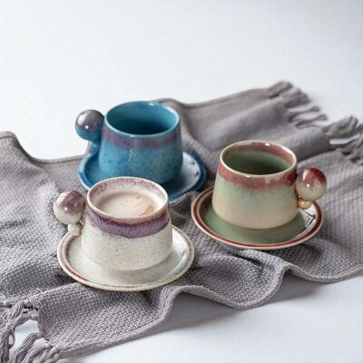 Nordic Creative Ceramic Mug – Artistic Tea & Coffee Cup