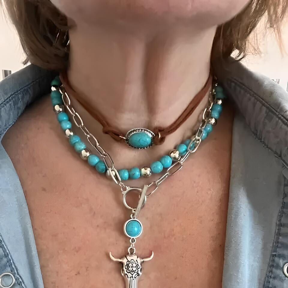 Collana boema a 3 strati