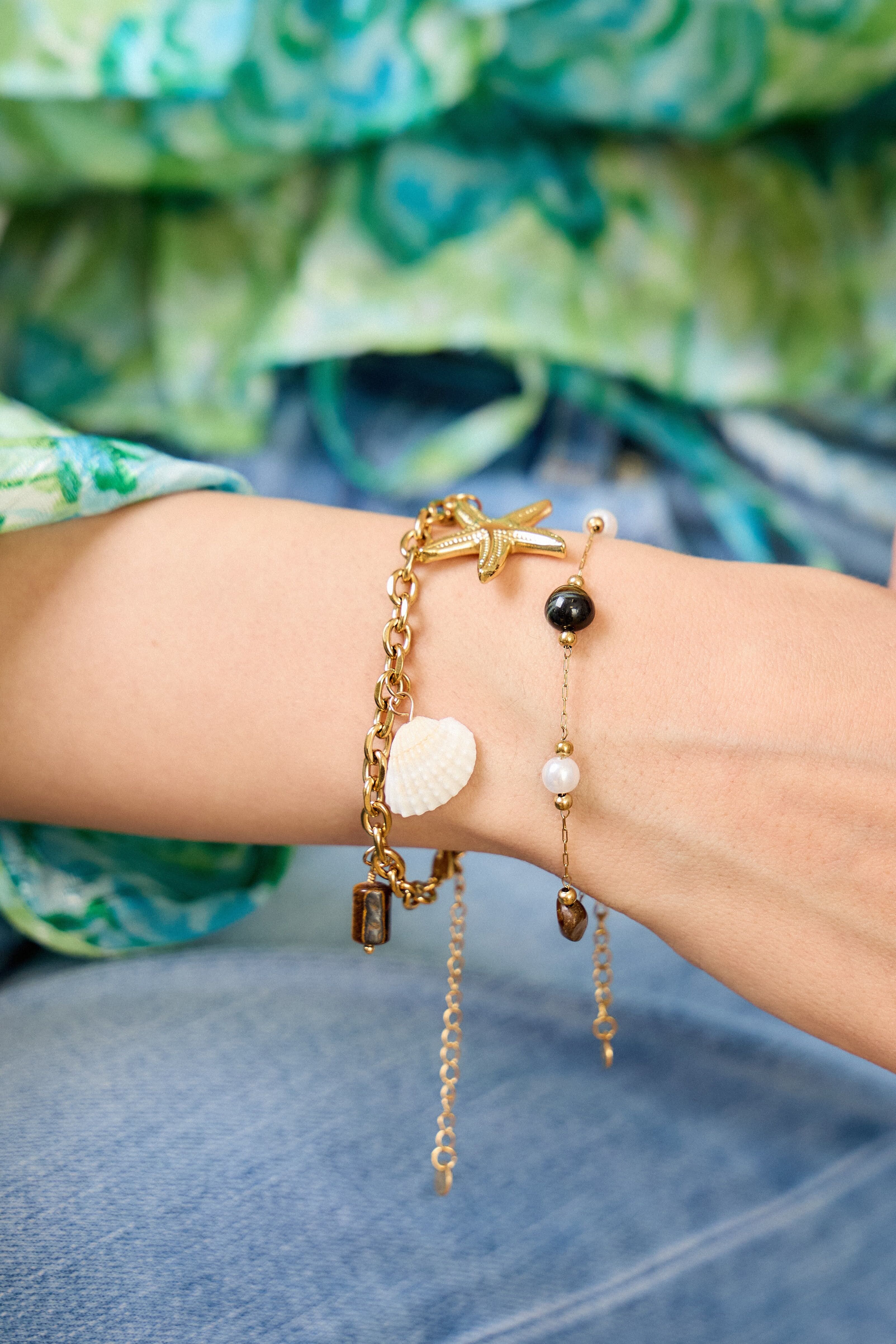 Bracelet Étoile de Mer en Acier Inoxydable – Élégance Océanique