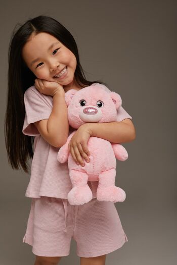 Fluffy l'ours rose 22 2