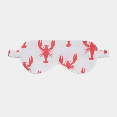 Maschera per dormire in cotone biologico Red Lobster