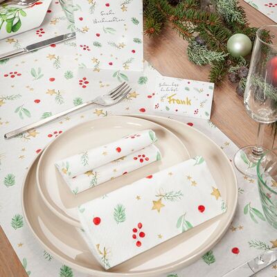 Pack complet d'articles de décoration MERVEILLEUX NOËL avec 63 articles