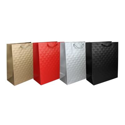 Sac cadeau en relief - Lot de 4