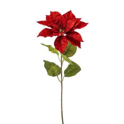 Ramo de flor de Pascua artificial roja 65cm