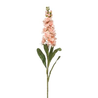 Ramo artificial de melocotón Matthiola de 80 cm