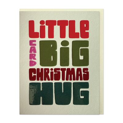 Petite carte Grand câlin de Noël (LIJ66)