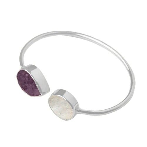 Nilo Armband Ed.Limitierte Silberdruse in Weiß und Lila