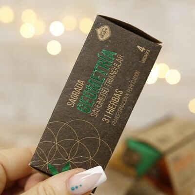 31 Herbes - Encens triangulaire Géométrie sacrée