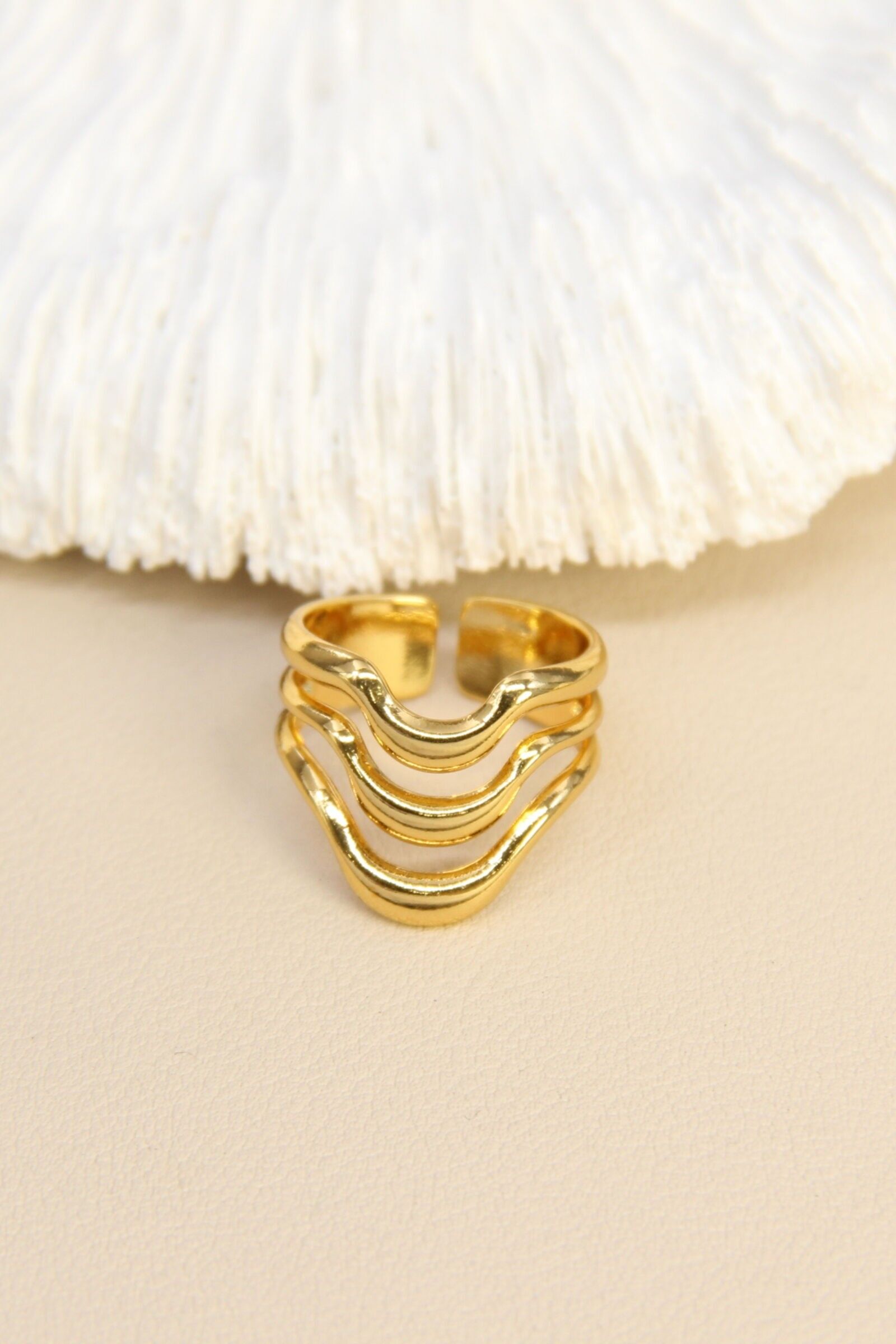 Bague vague acier inoxydable – l’élégance qui ondule