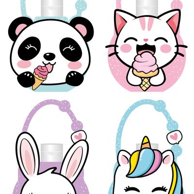 Gel detergenti per le mani KAWAII FRIENDLY x24