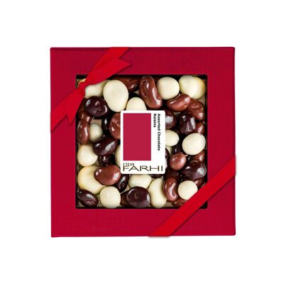 Pasas gigantes cubiertas de chocolate variadas, sin aceite de palma, 250 g