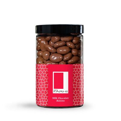 Pasas recubiertas de chocolate con leche, sin aceite de palma, 350 g
