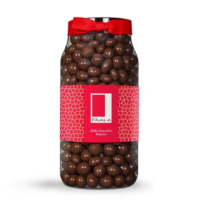 Pasas recubiertas de chocolate con leche, sin aceite de palma, 870 g