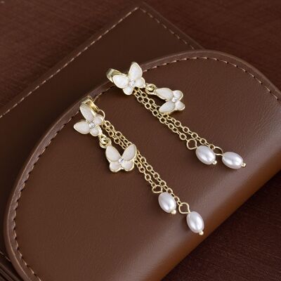 Summer Garden Orchid Earrings