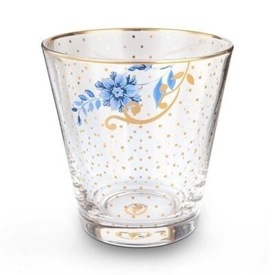 PIP Water glass Golden flowers Royal glassware - 27cl