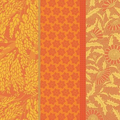 Serviette de table Graminées Orange 100% Coton