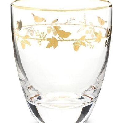 PIP - Winter Wonderland Gold Water Glass - 360ml