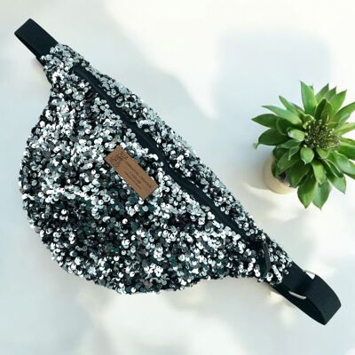 Marsupio "Sequin" argentato