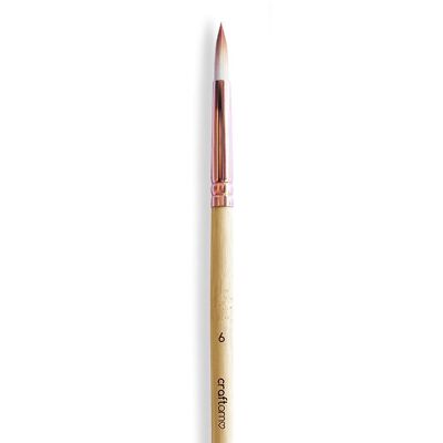 SINGLE BAMBOO PAINT BRUSH - Size 6