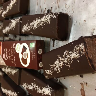 Coconut chocolate bar, ORGANIC, 40g
