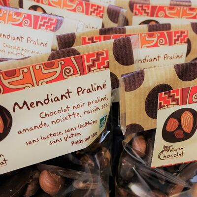 Mendiants organic vegan praline chocolate pucks, 150g
