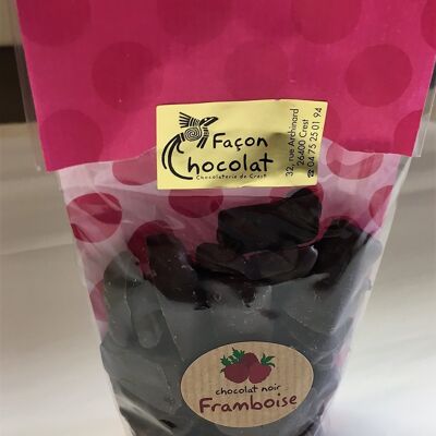 Bouchee de chocolat noir a la framboise