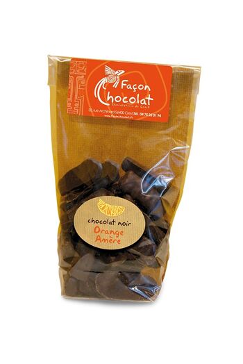 Bouchee de chocolat noir à l'orange, BIO, 150g 1