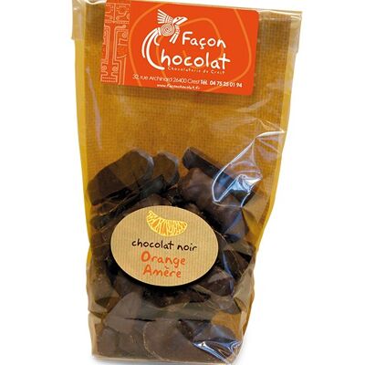 Bocado de chocolate negro con naranja, ORGÁNICO, 150g