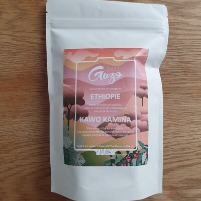 250gr sachet of Ethiopia coffee - Kawo Kamina / Café Guzo