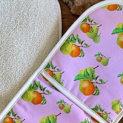 ‘Apples And Pears’ Double Oven Gloves