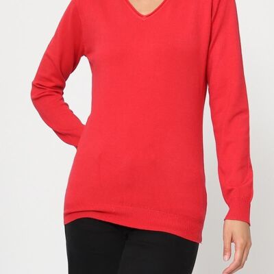 Pull Basique Col V – Indispensable du Vestiaire Féminin