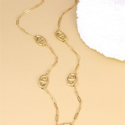 Collier maille marine en acier inoxydable – Élégance intemporelle et style affirmé