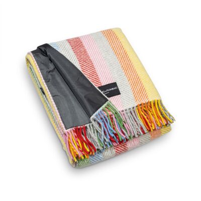 Pure New Wool Picnic Blanket - Rainbow - Blanket Only