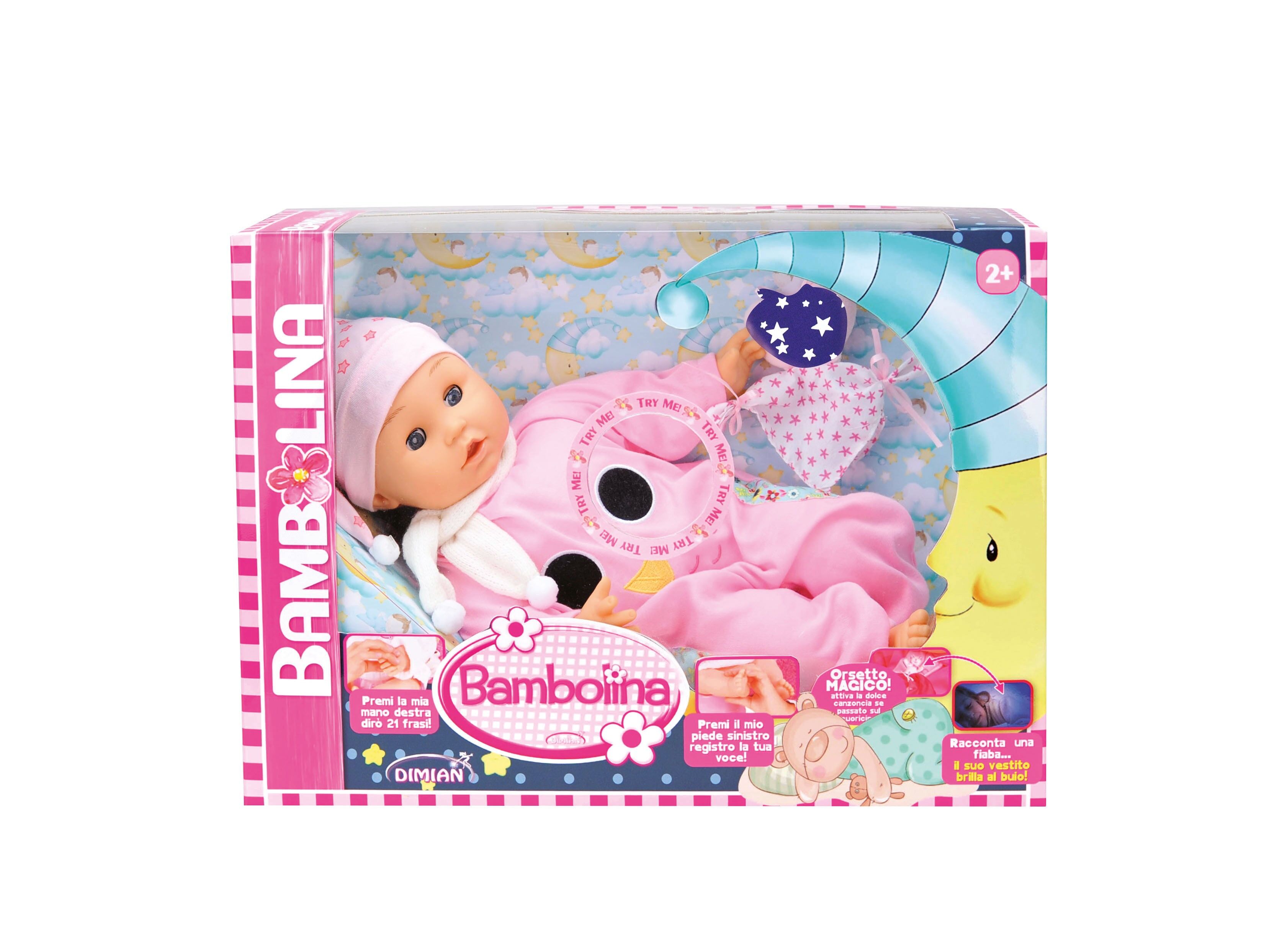 Bambolina Baby Doll - Buona Notte - 42 cm - dice 50 parole