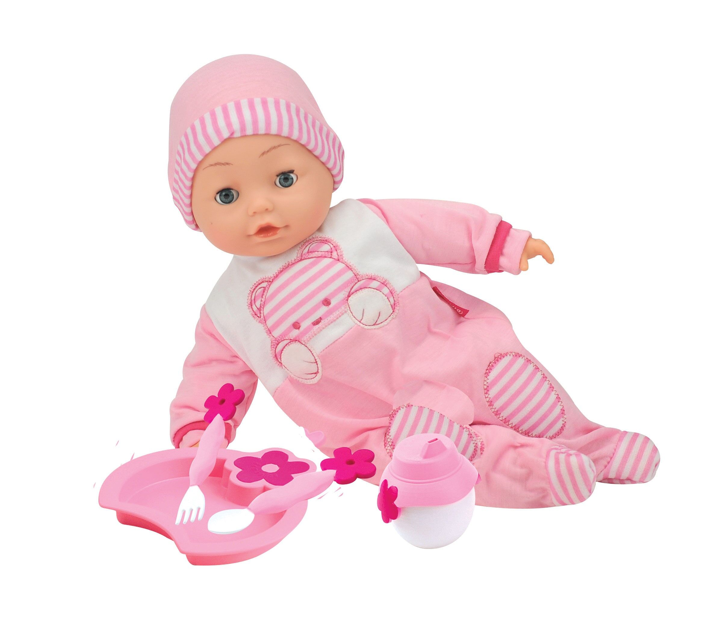 La bambola Bambolina Camélia e i suoi accessori - 40 cm - dice 50 parole