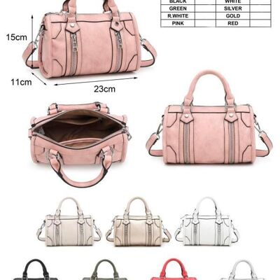 Sac à main porte-documents synthétique à poignées courtes
