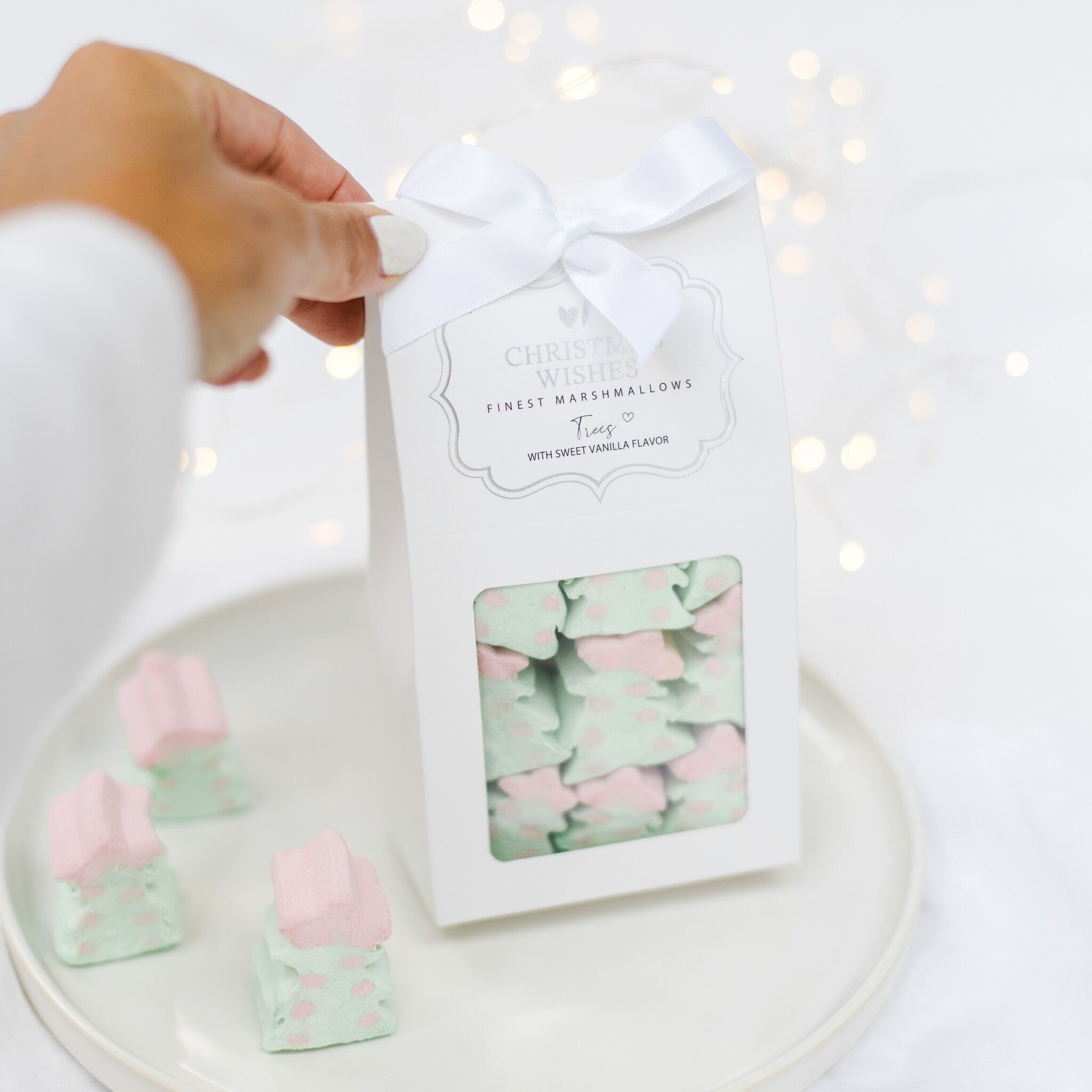 Marshmallow "Auguri di Natale"