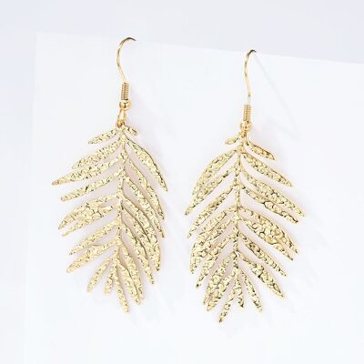 Boucles d'oreille en acier inoxydable 124AQ406