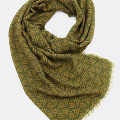Wool scarf LOLA – olive green