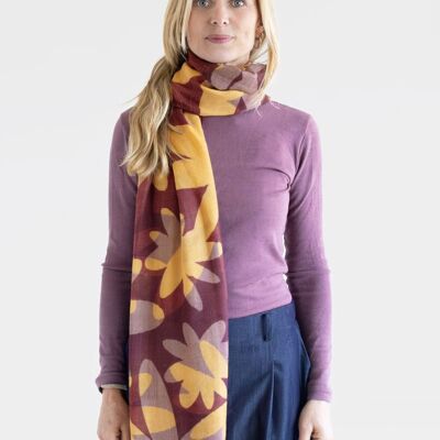 Écharpe en laine KARI – violet
