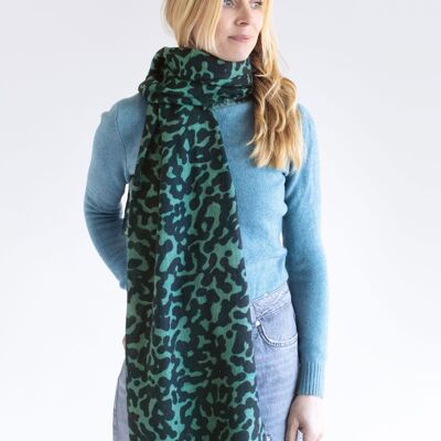 Wool scarf EDDA – blue