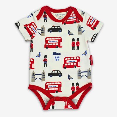 Body per neonati con stampa Organic London
