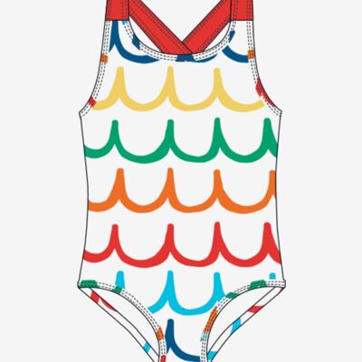 Maillot de bain à imprimé éclaboussures arc-en-ciel