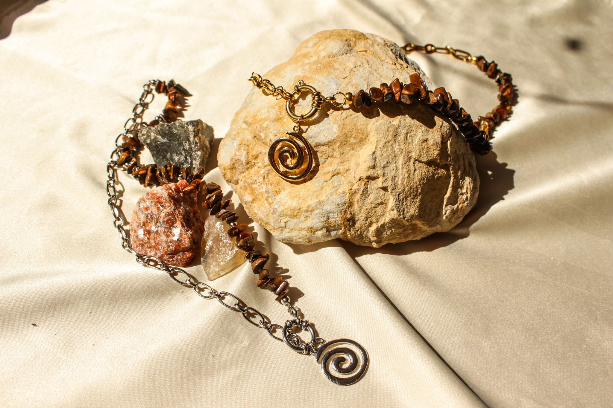 Terra Flow Halskette - Silber